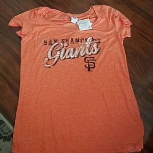 NWT Womens SF Giants Orange Vintage Shirt